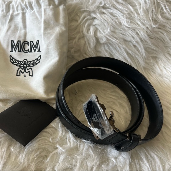 MCM Accessories - NWT Black Mcm mens Belt